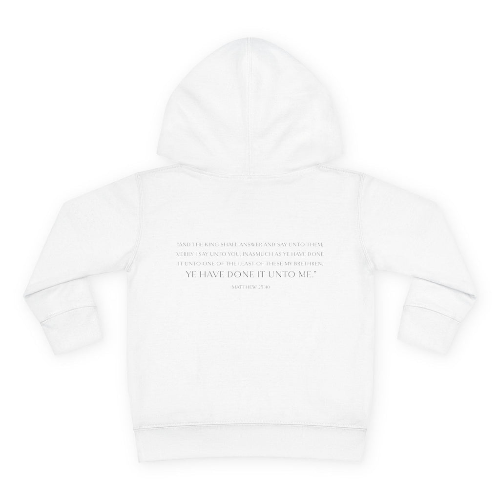 Unto Him | Bold Toddler Hoodie