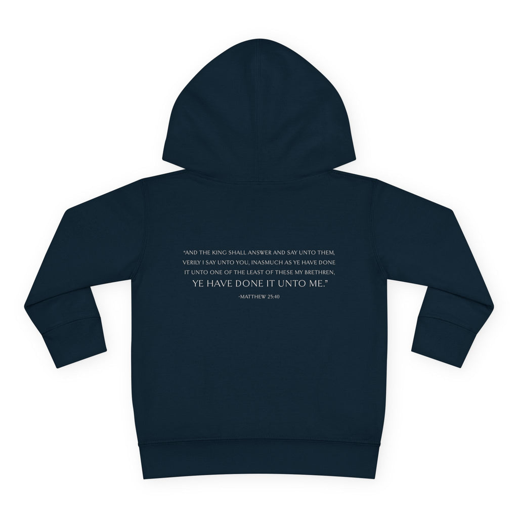 Unto Him | Bold Toddler Hoodie