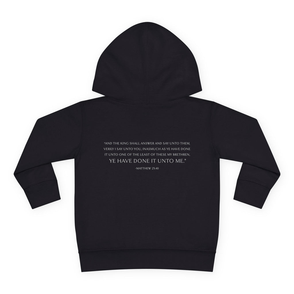 Unto Him | Bold Toddler Hoodie